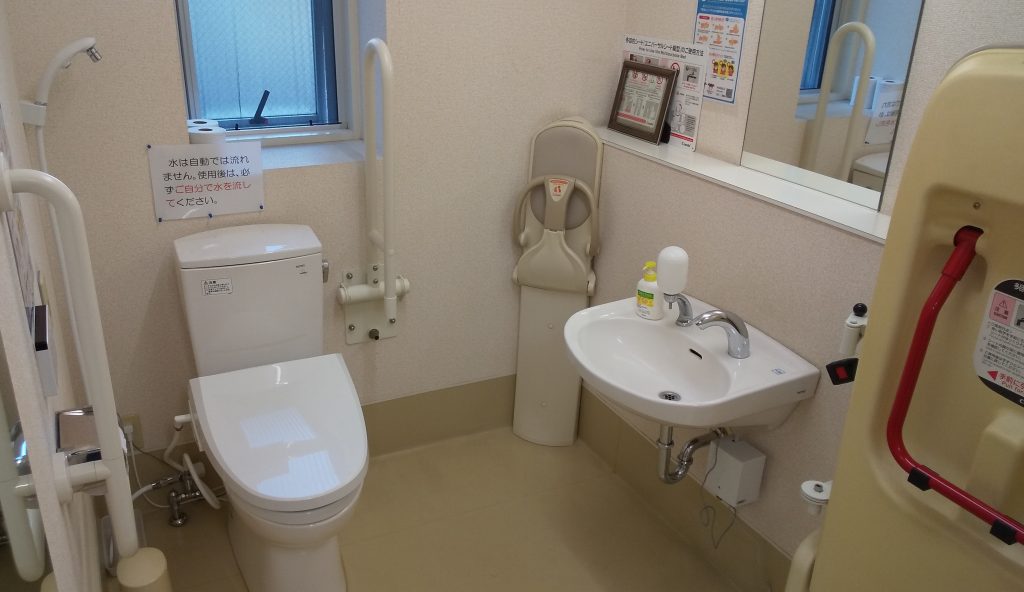 バリアフリートイレがある。
